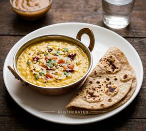 Dal Fry + Tandoori Roti (2 Pieces)