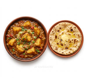 Aloo Sabji + Roti (3 Piece)