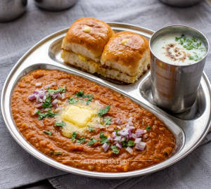 Pav Bhaji + Butter Milk