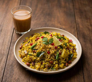 Poha + Tea