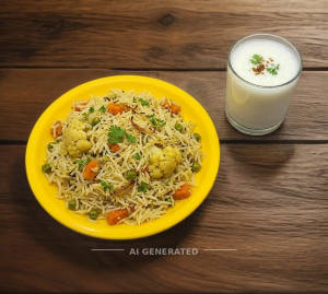 Regular Pulao + Buttermilk