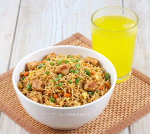 Chicken Fried Rice + Monster lemon [200 ml]