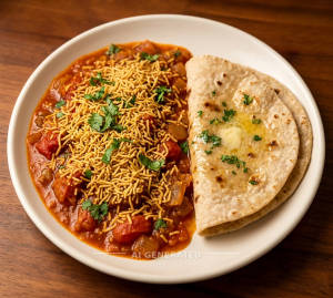 Sev Tamatar + Tawa Butter Roti (2 pieces)