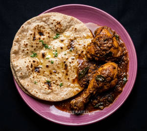 Chicken Curry ( 2 Pcs) + Roti Butter (1 piece)