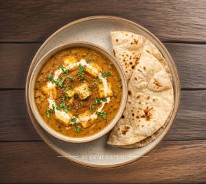 Dal Paneer + Tawa Roti (2 Pieces)