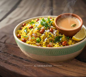 Poha + Chai Small