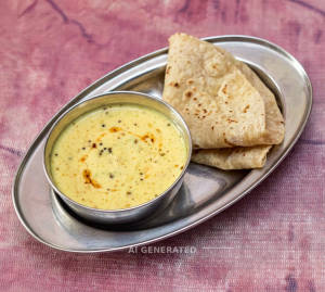 Rajasthani Dahi Curry + Roti (2 Pc)