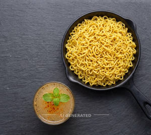 Plain Maggi + Masala Lemonade