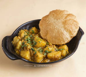 Aloo Sabzi + Puri [1 Piece]