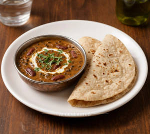 Dal Makhani + Tawa Plain Roti (2 pieces)