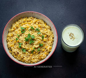 Dal Khichdi [500 ml] + Buttermilk [200 ml]
