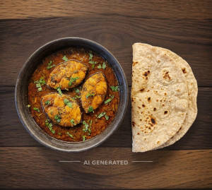 Fish Masala + Tawa Roti (2 pieces)