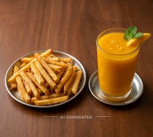 French Fries + Mango Juice
