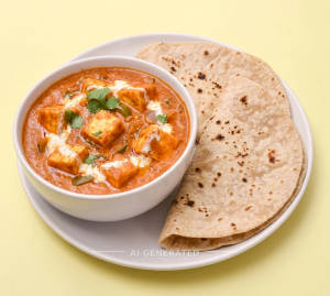 Paneer Lababdar + Plain Chapati (2 pieces)