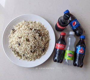 Jeera Rice + Cold Drinks