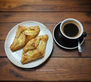 Egg Puff + Americano