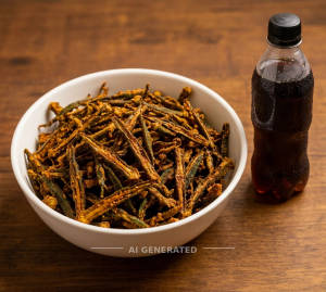 Bhindi Kurkuri + Cold Drink