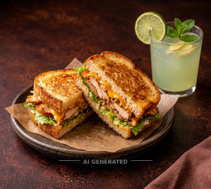 Sandwich [chicken] + Ginger Lime