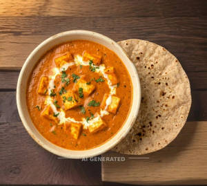 Paneer Butter Masala + Plain Roti (1 piece)