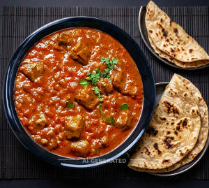Besan Gatte + Tandoori Roti (2 pieces)