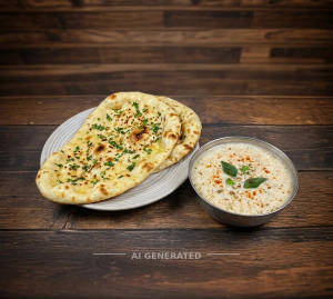 Masala Chaj + Alu Naan (2 Pieces)