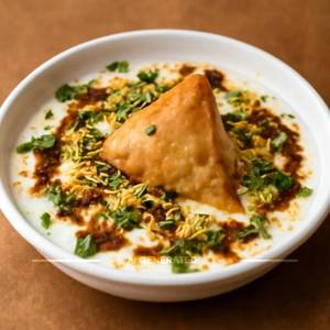 Dahi samosa chaat