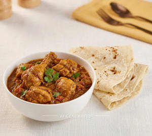 Chicken Curry + Rumali Roti (2 pieces)
