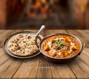 Paneer Lababdar + Plain Roti (1 Piece)