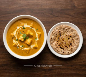 Shahi Paneer + Tawa Roti (1 piece)