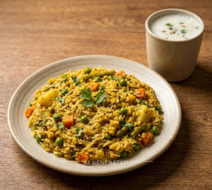 Khichidi + Butter Milk
