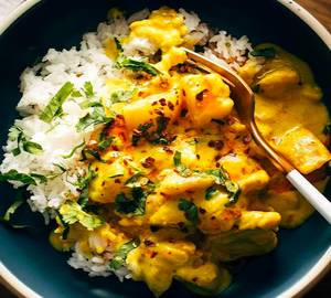 Yellow Dal + Jeera Aloo + Rice [or roti] + 1Pappad