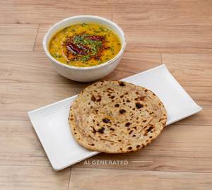 Dal Fry + Tandoori Plain Paratha (1 Piece)