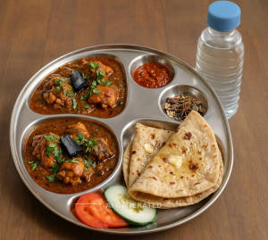 Chicken angara a + Butter tawa chapati (2 pieces)
