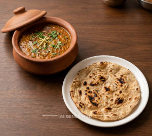 Dal Handi + Tandoori Plain Roti (1 piece)