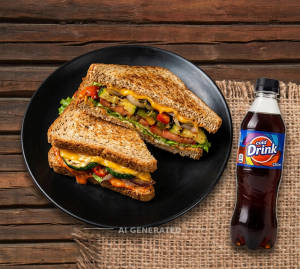 Veg Sandwich + Cold Drink
