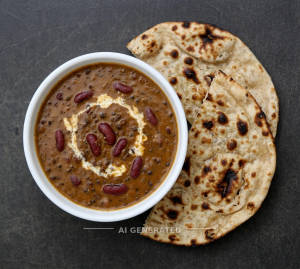 Dal Makhani + Tandoori Roti (2 pieces)