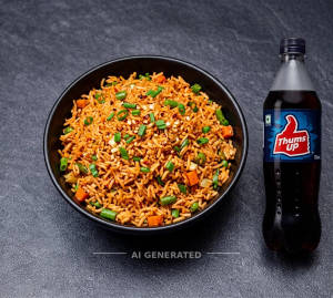 Chilli Garlic Fried Rice + Thumbs Up (750 Ml)