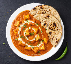 Butter Paneer Masala + Tandoori Roti (2 pieces)