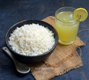 Steam Rice + Lemon Juice