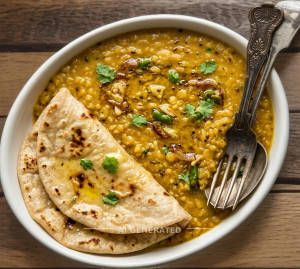Daal har har fry + Butter roti tawa (2 pieces)