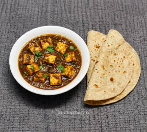 Paneer Masala + Roti (2 pieces)
