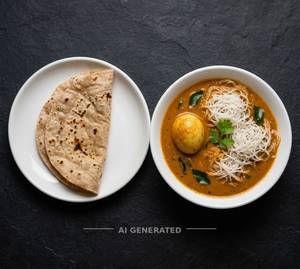 Idiyappam Egg Curry + Chapati (1 Piece)
