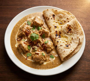 Chicken Korma + Tava Roti (2 pieces)