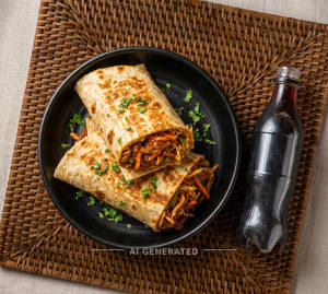 Veg Roll + Cold Drinks [200Ml]