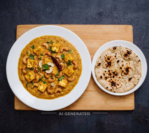 Kaju Paneer + Tandoori Roti (1 Piece)
