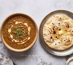 Dal Makhani + Plain Tawa Roti (1 piece)
