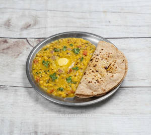 Dal Fry + Chapati (1 Piece)