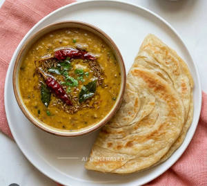 Dal Tadka + Plain Paratha (1 Piece)