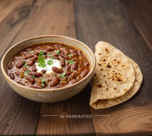 Punjabi Rajma + Tawa Roti (Plain) (2 pieces)