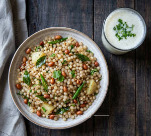 Sabudana Khichdi + Buttermilk